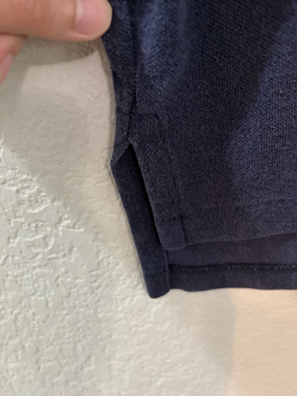 Vintage Polo By Ralph Lauren Navy Polo Sz L 100% Cotton - Picture 4 of 8